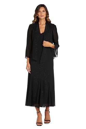 R&M Richards Women's Beauty Radiance Ensemble, Black, 12