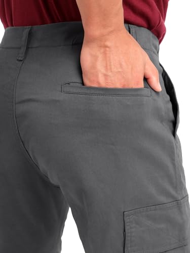Image of Beyoung Cotton Lycra 6 Pocket Regular Fit Cargo Pants for Men | Cargo Trousers for Men