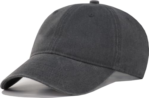 Image of TSSGBL Vintage Cotton Washed Baseball Cap S to XXL Unstructured Low Profile Adjustable Distressed Dad Hat for Men Women
