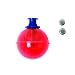 Eagle Claw Round Lighted Bobber with Batteries, 3 Piece (Red, 2-Inch)