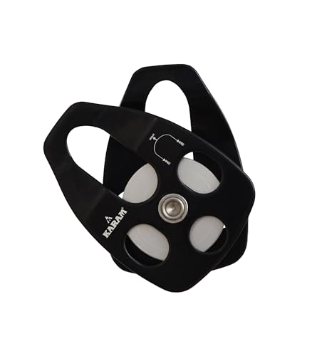 Image of KARAM Aluminium Single Pulley Single Side attachments | Heavy Duty Rope Cable Pulley System for Efficient Load Lifting | Fall Protection Safety Gear | AP012