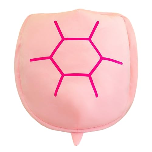 JORCEDI Turtle Shell Pillow - Kawaii Wearable Giant Turtle Pillow Funny Cosplay Plush Cushion for Kids Adult Dress (120cm,Pink)
