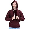 SoftSpun- Midweight Hoodies For Men Uk Pullover Hooded Sweatshirt | Ultra Soft Mens Hoodies Year-Round Tops Preshrunk Jumper Winter Warm Cotton Plain Burgandy Hoodie Men | Mens Fleece Lined Hoodie #2