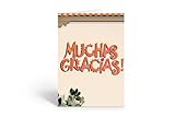 Stonehouse Collection | Muchas Gracias Note Card | Thank You Note Card | Mexican Cards | 10 Boxed Thank You Note Card | Muchas Gracias!