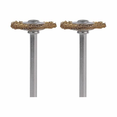 Image of Dremel 535-02 Brass Brushes, (2 Pack), 3 /4 inch Diameter