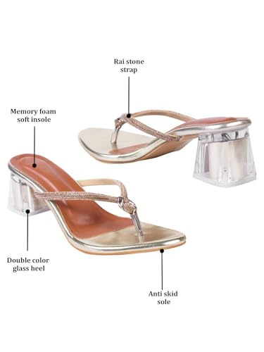Image of SilverArrow womens Velmo Fashion Sandals|Block Heel Sandals With Open Back|Fusion Wear