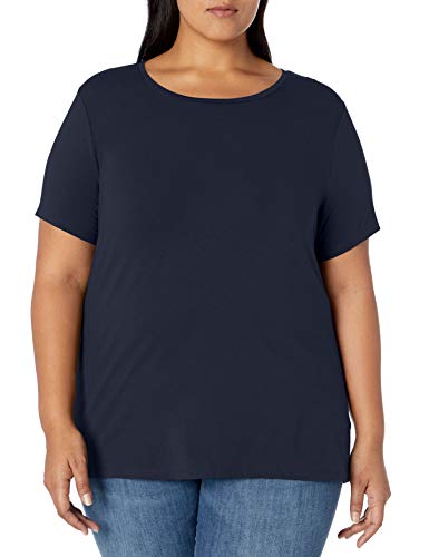 Amazon Essentials Women's Plus Size Short-Sleeve Crewneck T-Shirt, Navy, 3X