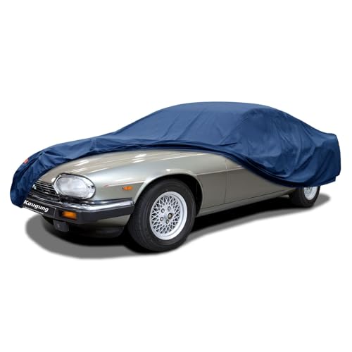 Image of Kaugung Heavy Duty Car Cover Custom Fit Jaguar XJS (1985-1996),Waterproof All Weather Resistant Outdoor Sun Rain Dust Snow Protection with Anti-Theft Lock.(USA Warehouse,Within 3-7 Days)