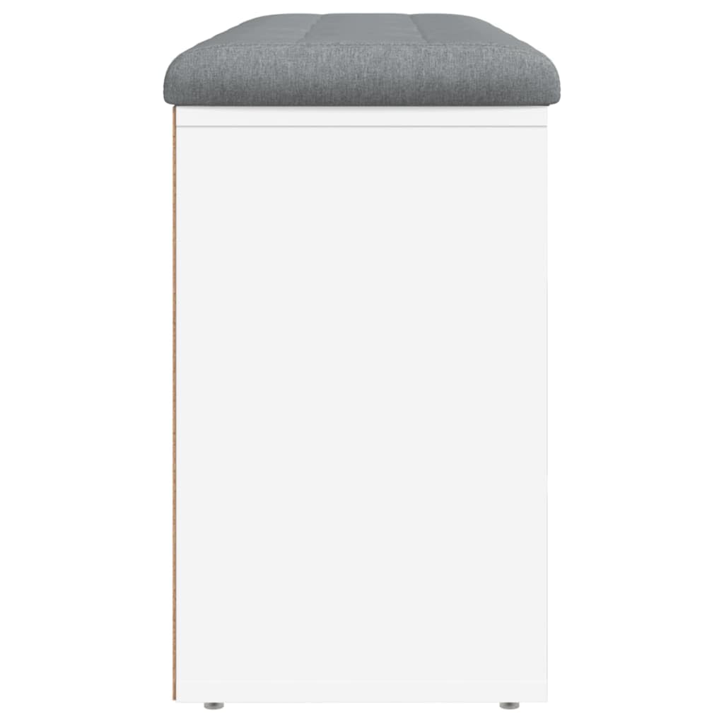 Amazon.co.jp: vidaXL シューベンチ ホワイト 102x32x50 cm エンジニ