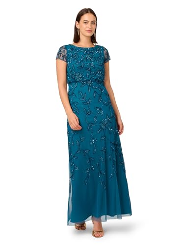 Image of Adrianna Papell Embellished Mikado Gown