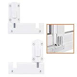 Patio Sliding Door Security Foot Lock Kick Lock, Fits on Top Rail-Childproof Patio Door Guardian-or Bottom Rail-Foot Operated-Keep Your Family Safe and Secure (2 Set)