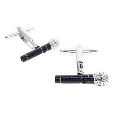 Cuff-Arts Cufflinks for Men Microphone Music Cufflinks with a Gift Box C10221 Cover