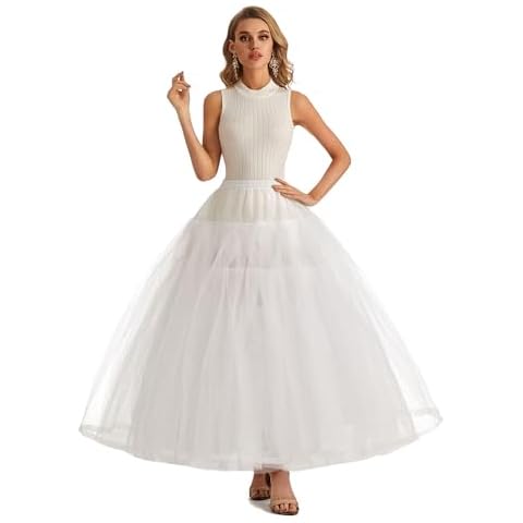Aprildress Women's Hoopless Petticoat Crinoline Underskirt Slip with 8 Layers Tulle for Wedding Dresses PPT380 Cover