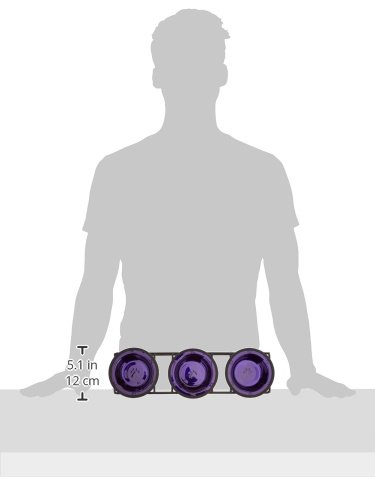 Sapphire Blue Pet Bowls Platinum Pets Triple Modern Diner Stand With 8 ...