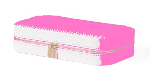 Lolalet 旅行用ジュエリーオーガナイザー ジュエリー収納ケース ポケット付き イヤリング ネックレス ブレスレット リング ジッパー付き収納ポーチ レディース