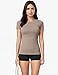 Kinglaman 5 Pack Women's Short Sleeve Basic T Shirts Tees, Slim Fit Crew Neck Tshirt Summer Tops for Casual Workout Trendy 2 Black 1 White 1 Pink 1 Khaki Medium