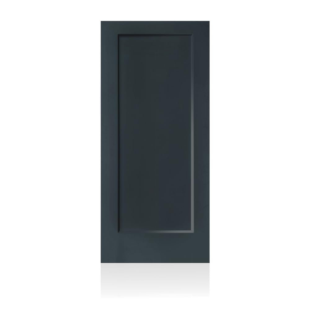 similar)))36 in. x 80 in. 1 Panel Hollow Core Charcoal Gray Painted Composite Interior Door Slab