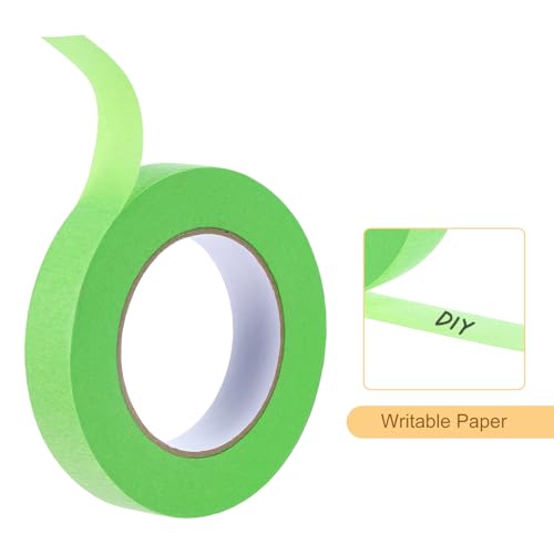 Image of Masking Tape Green Painters Tape Paper Tape [for Crafts DIY Walls Painting Packing Automotive Home Decoration Teaching]- 1 Inch x 60 Yards /1 Roll