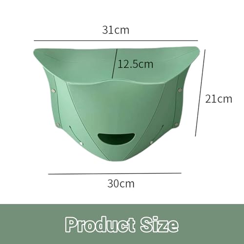 Image of Oligitdi Multifunctional Foldable Stool & Collapsible Shopping & Fruit Basket for Camping, Fishing, Queueing, and Travel