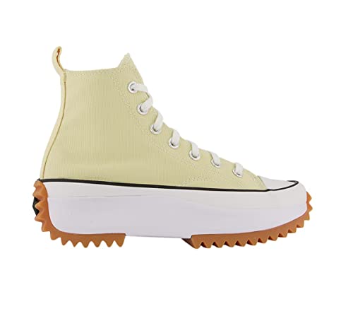 Converse Run Star HI Unisex Sneaker, Grey Lemon/White, Size 7M/8.5W