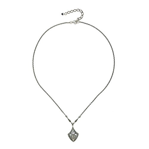 Esse Marcasite-Collana in argento Sterling stile