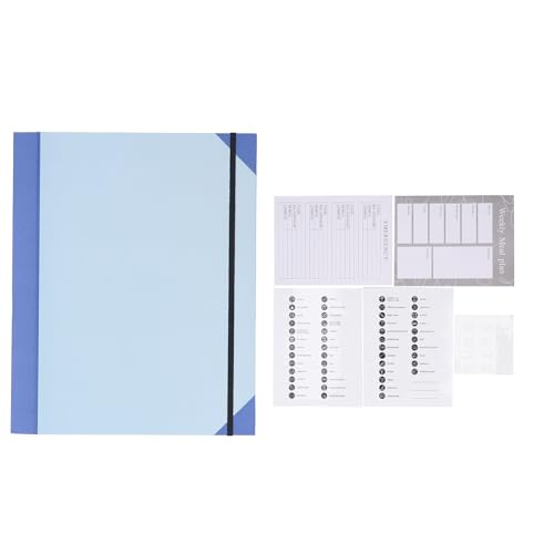 Dossier extensible en cuir PU bleu chic pour bureau élégant