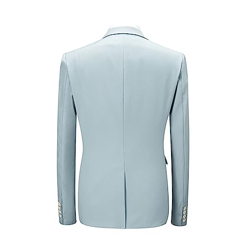 Herren-Anzugjacke, klassische Passform, Hochzeit, formelle Jacke, Weste und Hose, kurzer Anzug für Herren – Bild 4