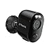 Reolink 4K 8MP Überwachungskamera Aussen Akku mit 2,4GHz/5GHz WiFi, Mensch/Auto/Tiererkennung, WLAN IP Kamera Outdoor mit Farbnachtsicht, Zeitraffer, 2-Wege-Audio, Argus 3 Ultra(Schwarz)
