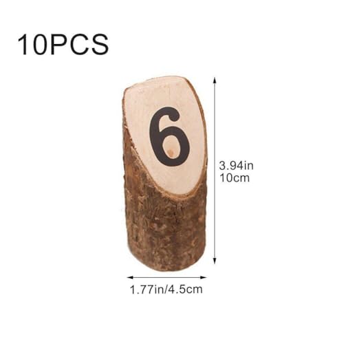 Numéros de table en bois pour organiser facilement votre plan de table - 8