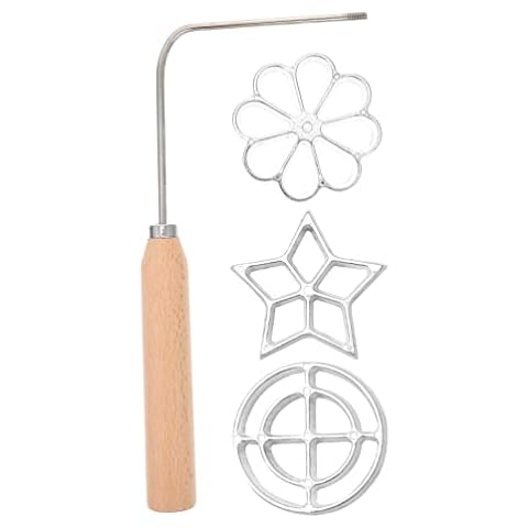 UPKOCH Molde de Roseta con Mango de Madera Cover