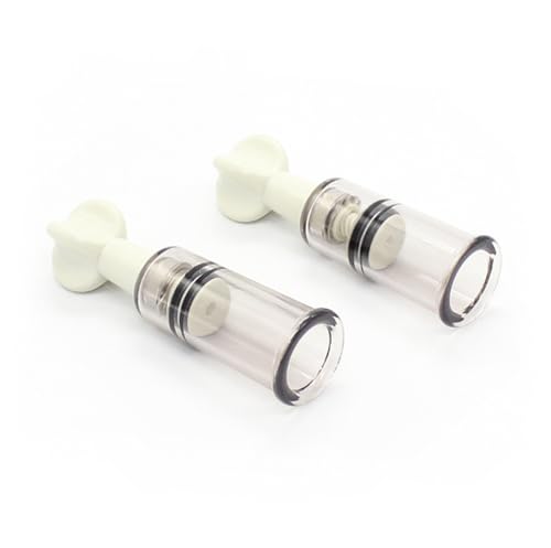 Nipple Sucker Nipple Stimulation Nipple Pump Nipple Teat with Extra Suction Power Nipple Enlargement and Clitoris for Couples SM Games (φ2cm)