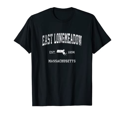 East Longmeadow Massachusetts MA Vintage Deportes deportivos Camiseta
