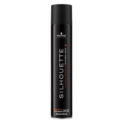 Schwarzkopf Professional Silhouette Super Hold Hairspray For Hair Styling Invisible Long Lasting Hold Micro Fine Film Formers Quick Drying Non Sticky Hairspray For Women Men 500 ml
