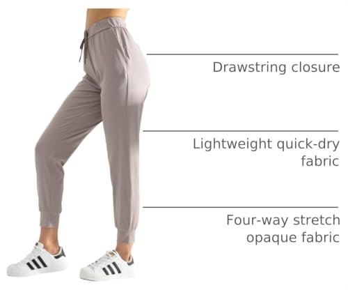 Image of AJISAI Women's Joggers Pants Drawstring Running Sweatpants with Pockets Lounge Wear