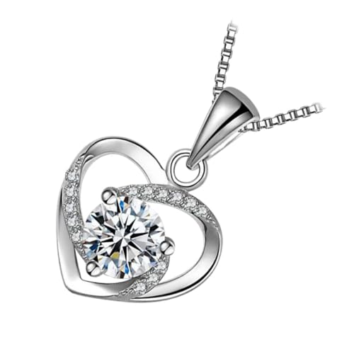 Collier pendentif cœur haut de gamme, précieux bijou de créateur pour femmes