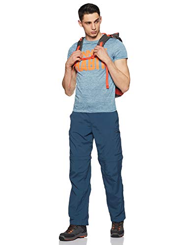 Image of Columbia Men's Silver Ridge Convertible Pant, Petrol Blue, 44x30