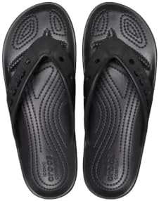 Crocs Unisex Baya II Flip Flops, Black, Numeric_10 US Men | Image 4