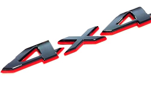 Image of 1Pc New Rear 4X4 Emblems Badge Nameplate Letter Replacement for WL /WK L 2021+Limited Universal Car (Redline)