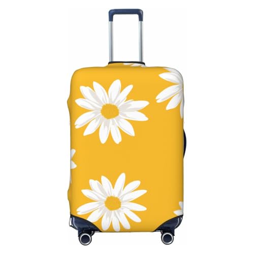 Suitcase Covers for Luggage, Luggage Cover Protector Fits 18-32 Inch Luggages (Minimalist Daisy, M)