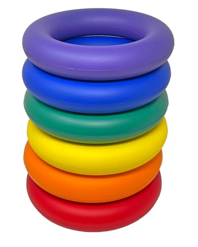 Great Lakes Sports Oversize Foam Deck Tennis Rings Set of 6