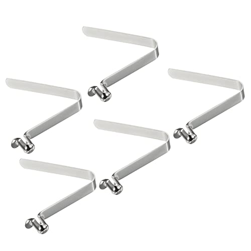 PATIKIL 10,5x7,5mm Kayak Remo Broches, 5 Paquetes Poste Pulsador Botón Resorte Clips Acero Hueco Botón Bloqueo Tubo Único Pasadores para Camping Toldo Carpa Poste