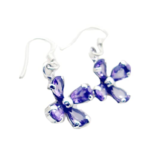 Boucle d'oreille améthyste violette en argent pour sublimer vos soirées