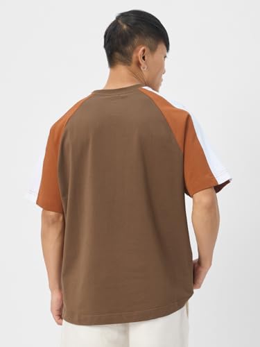 Image of The Souled Store Originals : Racer Mens and Boys Oversize Fit Half Sleeves Cotton T-Shirt