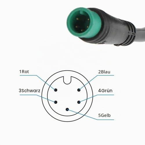 LCD-Display, 24 V 36 V 48 V 60 V 5-poliger E-Scooter M5 Wasserdichter LCD-Panel-Bildschirm, für 31,8 22,2 Mm Elektrofahrräder