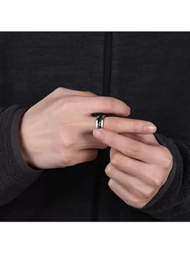 Image of SALTY ALPHA Hand Finger Ring for Men & Boys | Stainless Steel | Stylish & Minimal | Birthday Gift | Aesthetic Jewellery | Accessories for Everyday Wear | Gift for Diwali, Christmas, Marriage, Birthday