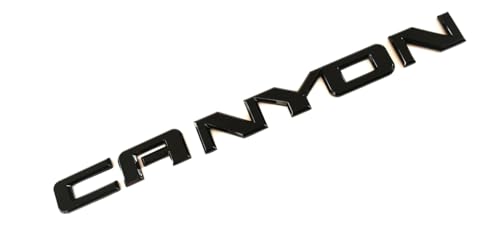 Image of 1Pc Canyon Emblem Front Side Door Rear Liftgate Tailgate Nameplate Logo 3D Badge Sticker 22900425 Decorate Replacement for Canyon (Black), EI-SilveCutom#2