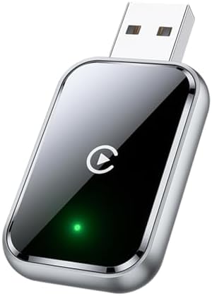 Wireless carplay Adapter for iPhone(IOS10+).Wired to Wireless Smart car Machine Interconnection abox- No Latency from Phone to Screen.Mini Size with Extended USB-C/Type-C