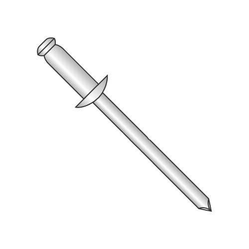 3/16" x .75"-1.0" (#616) Standard Blind Rivets/All Aluminum/Max Barrel Length: 1.200" (Carton: 2,000 pcs)
