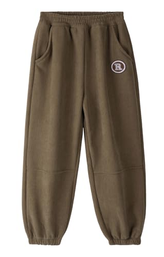 Kids Boys Corduroy Pants Elastic Waist Windproof Sweatpant Soft Cotton Loose Joggers Solid Warm Pant 6-13 Years