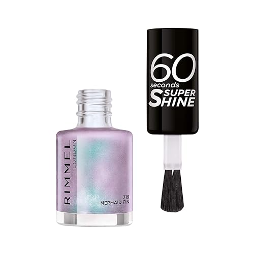 Rimmel 60 Seconds Super-Shine, 8ml, Mermaid Fin - Image 3
